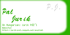 pal jurik business card